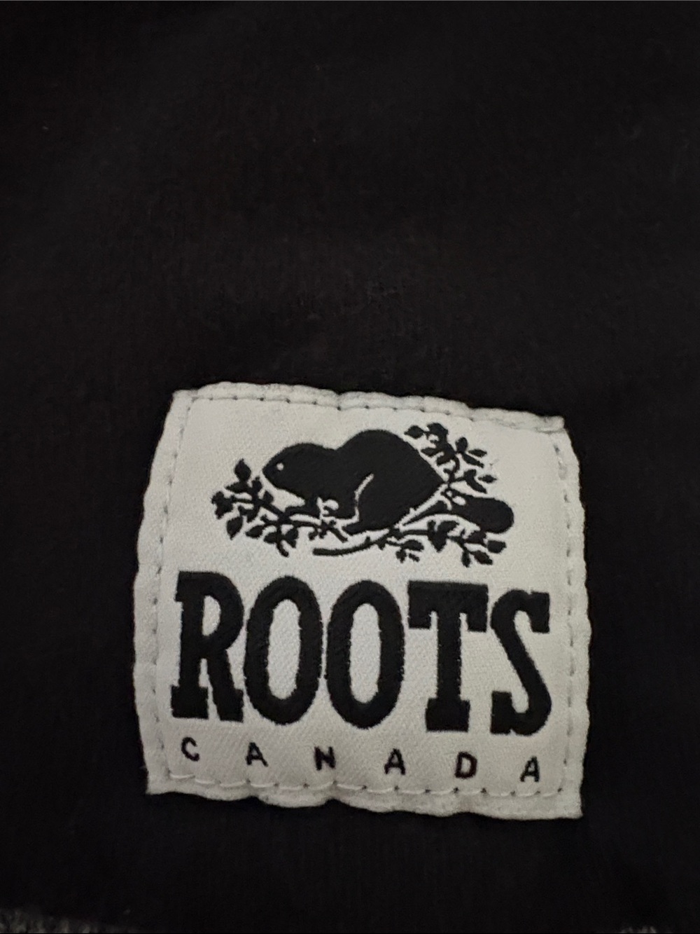 Roots Canada Black Grey Colorblock Raglan Crewneck Sweatshirt women’s Sz XL. - Picture 12 of 13